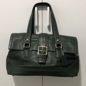 NWOT Hunter Green Coach handbag